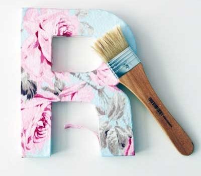 Decorar letras de porexpan 6